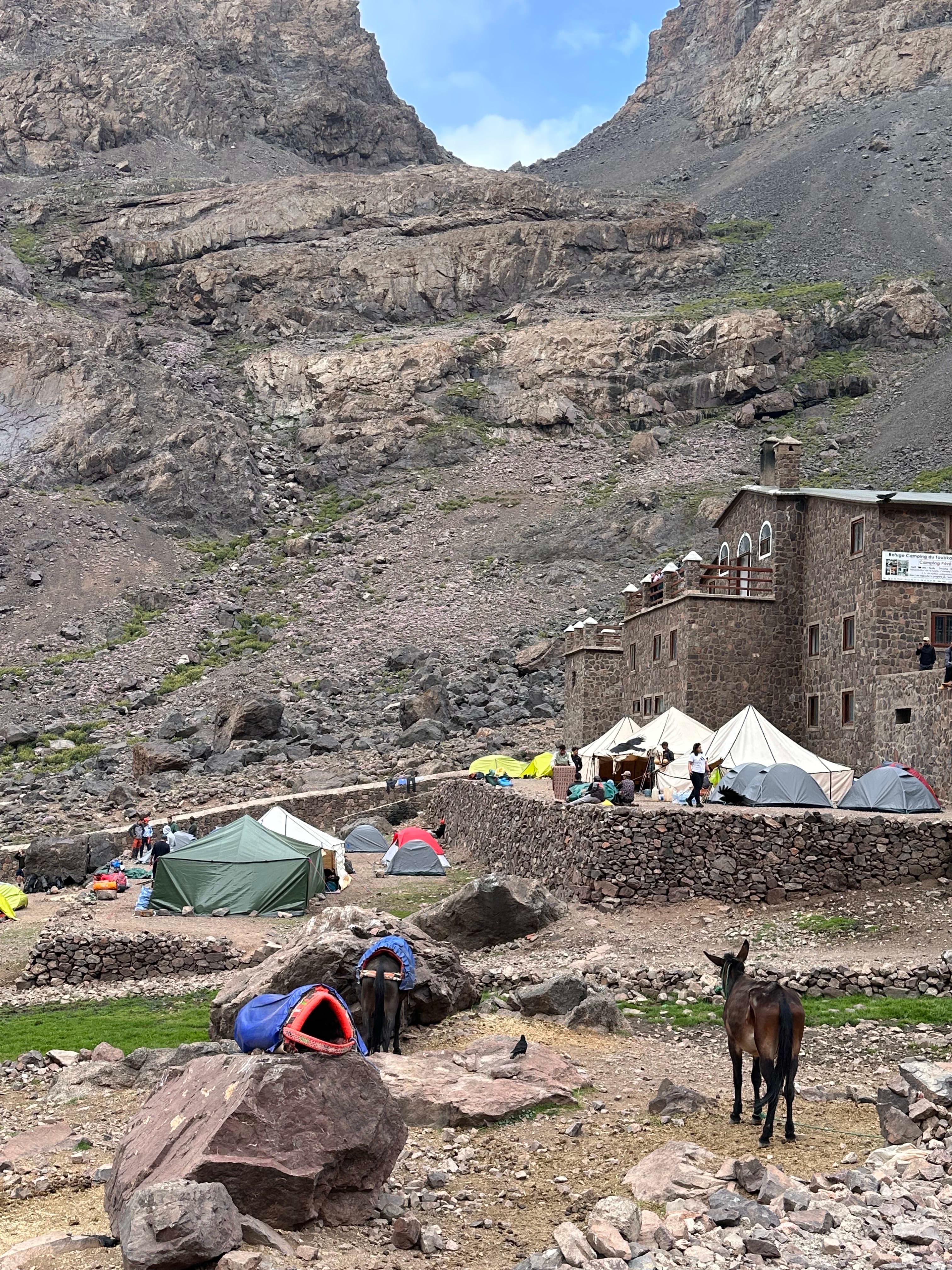 Mount Toubkal summit-day climb in Morocco's High Atlas Mountains